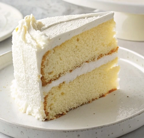 Classic vanilla cake cooling on a wire rack in a cozy kitchen setting