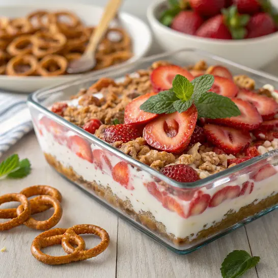 Strawberry Pretzel Salad