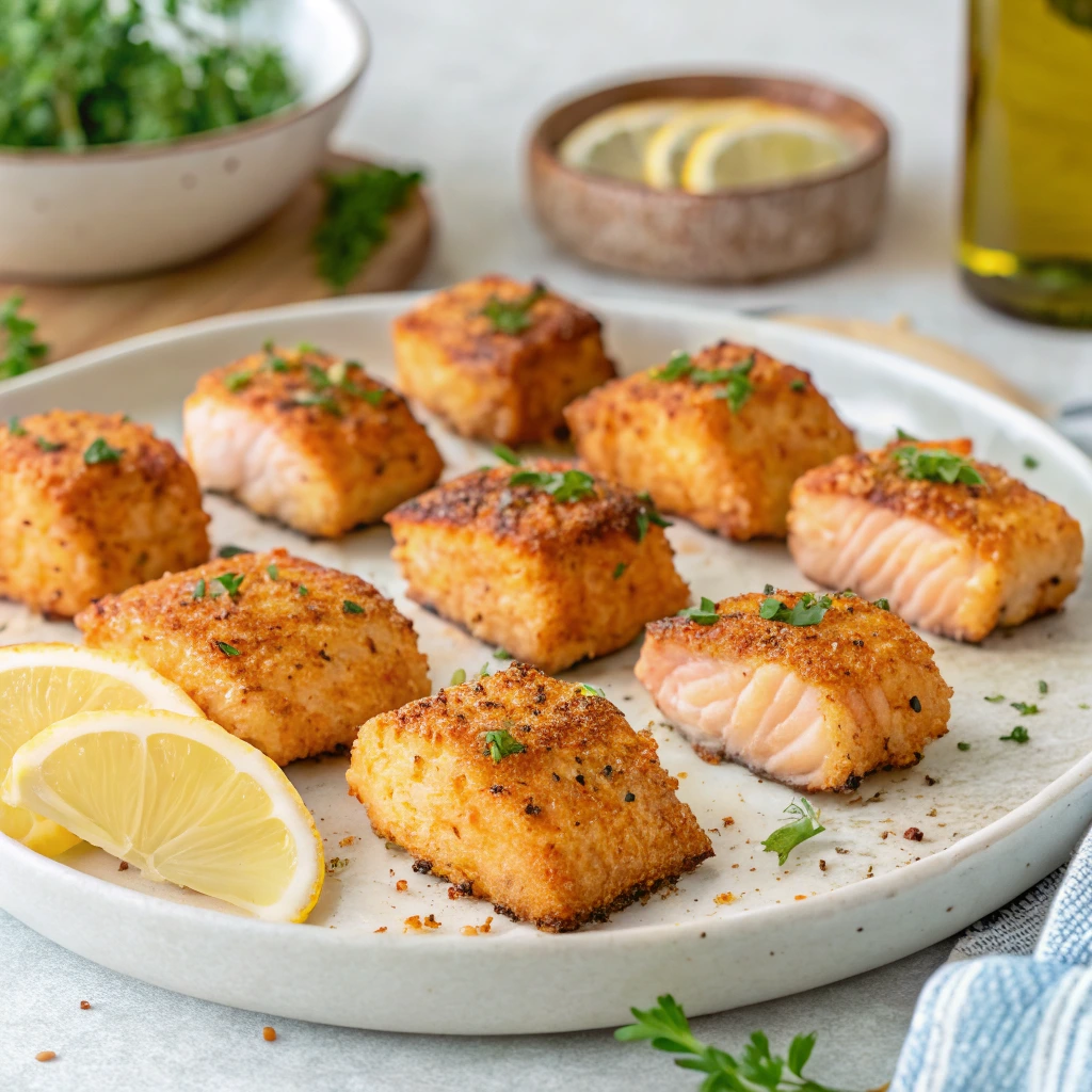 Air Fryer Salmon Bites