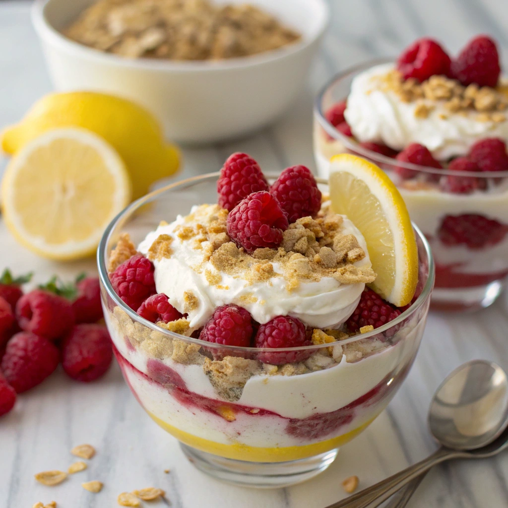Raspberry Lemon Yogurt Parfaits