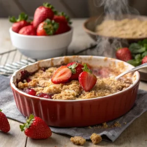 Strawberry Crumble