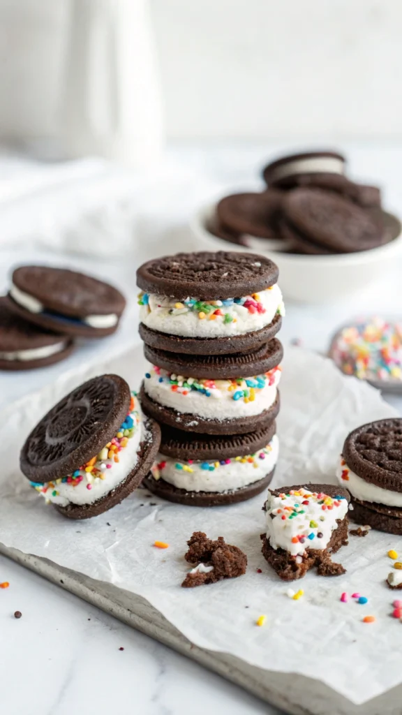 Oreo Ice Cream Sandwiches