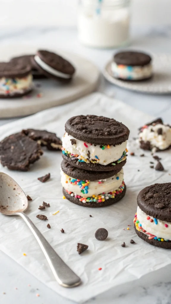 Oreo Ice Cream Sandwiches