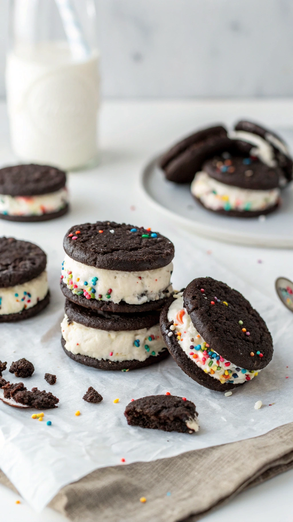 Oreo Ice Cream Sandwiches