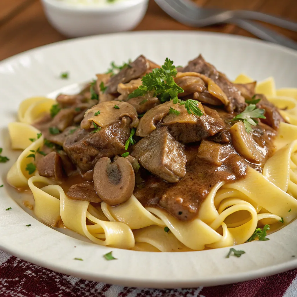 Beef Stroganoff