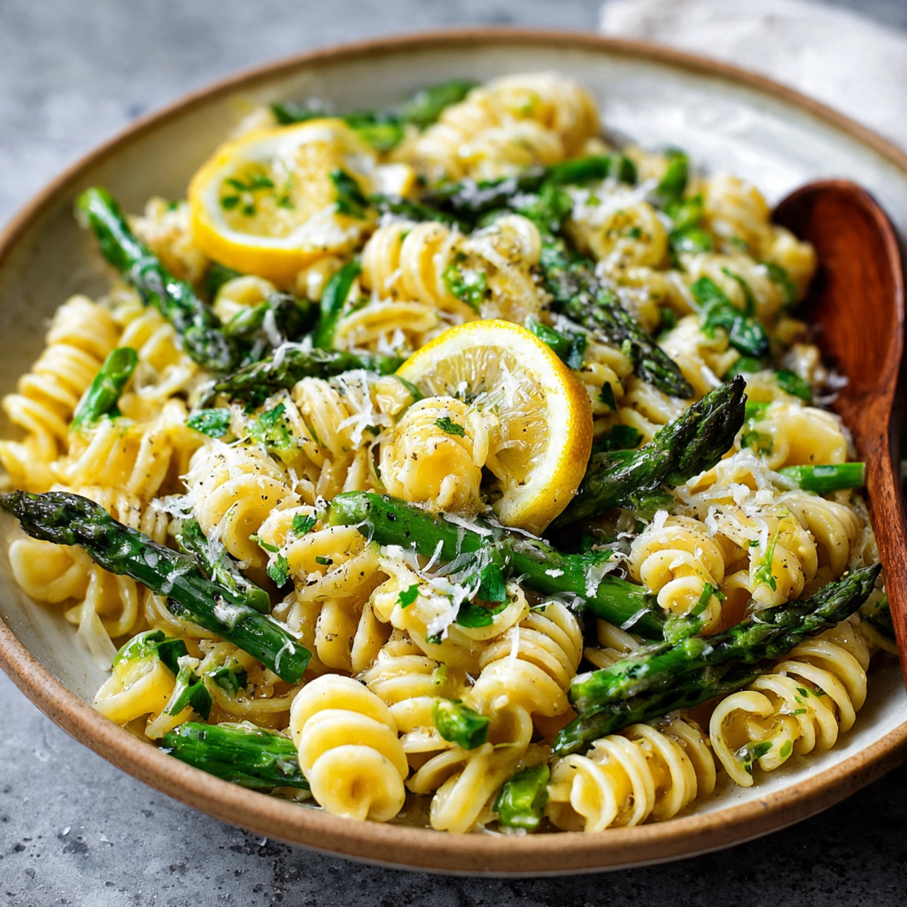 Asparagus Lemon Pasta Salad
