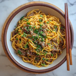 Sesame Noodles with Beef
