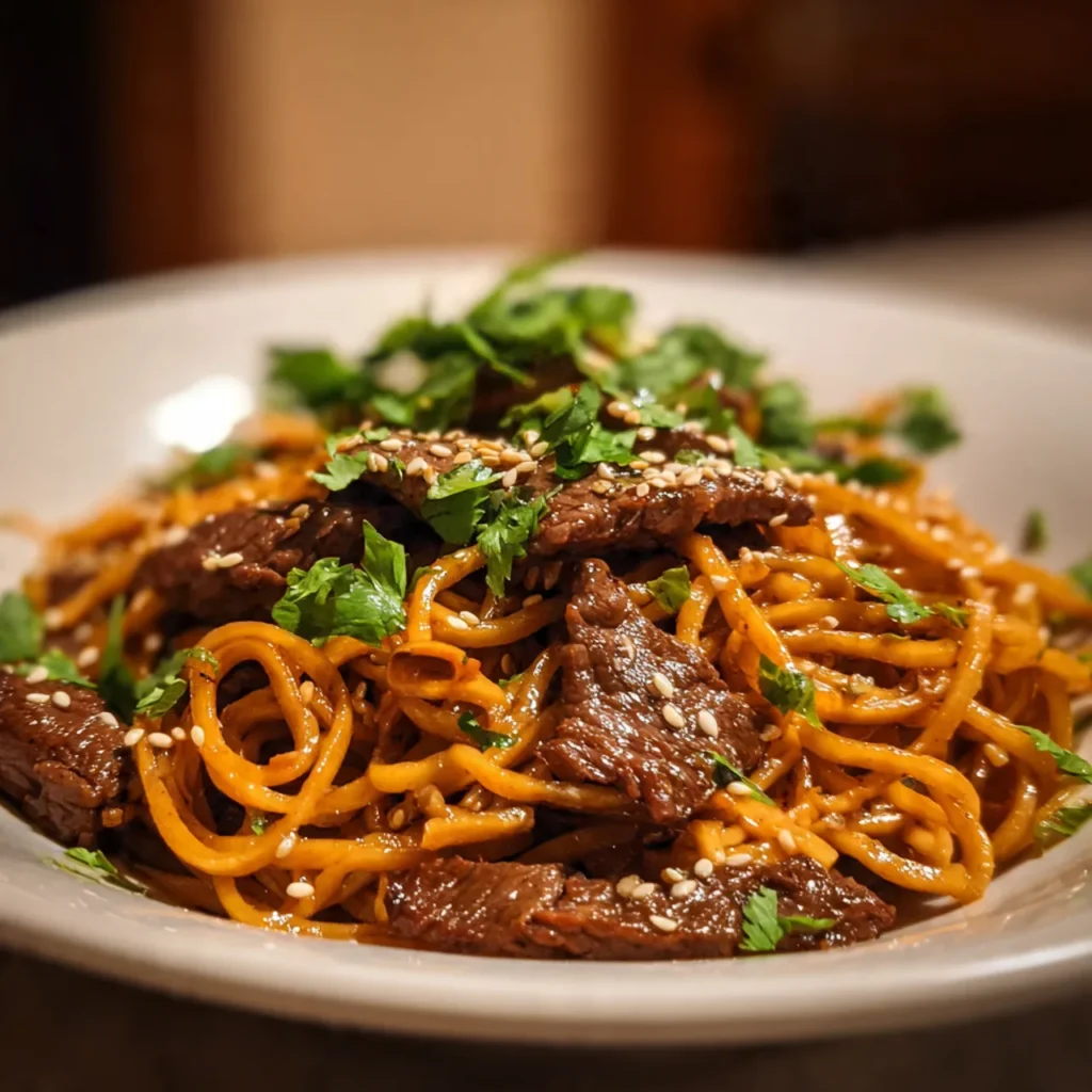 Sesame Noodles with Beef